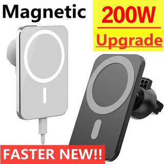 Magnetic Wireless Car Charger Air Vent Mount for iPhones / Magnet Phone Holder