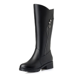 WOIZG Women Leather Boots