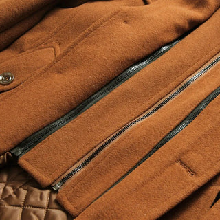 K&K Men Coats/ Male Double Wool long Jacket