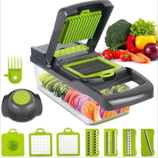 12 in 1 Multifunctional Vegetable Slicer Cutter With Basket Kitchen Utensil Khol&Kem's 